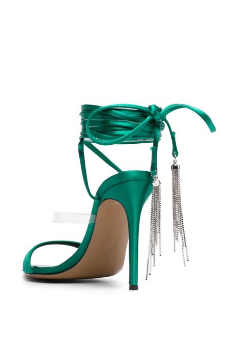 Green crystal-tassel strappy sandals - women ALEXANDRE VAUTHIER | AVE3006007